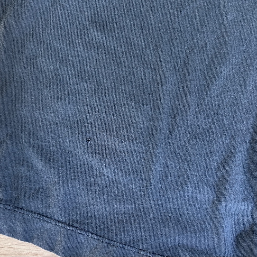 Buck Mason Mens Henley Shirt M Mens Charcoal Cotton Long Sleeve Curved Hem - Picture 4 of 9